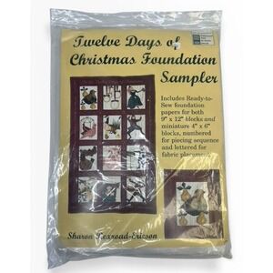 12 Days of Christmas Foundation Sampler quilt kit by Sharon Rexroad-Ericson